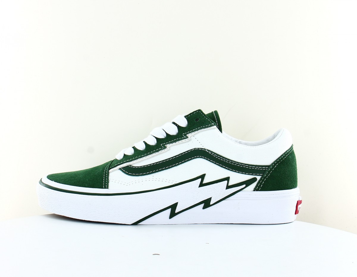 Vans Old skool bolt blanc vert