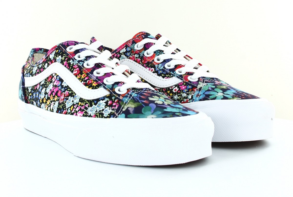 Vans Old skool tapered liberty fabrics multicolor floral foncé blanc