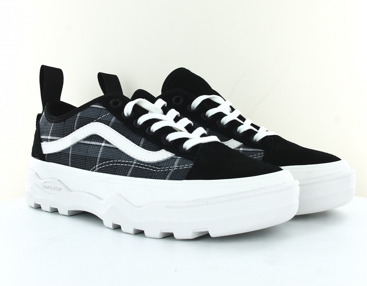 Vans Old skool sentry noir blanc carreaux noir gris