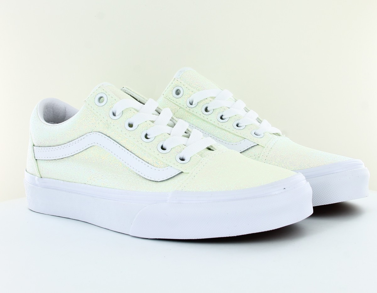 Vans Old skool glitter brillant blanc