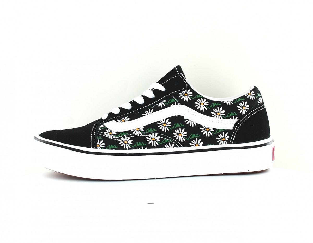 Vans Comfycush old skool noir blanc vert floral