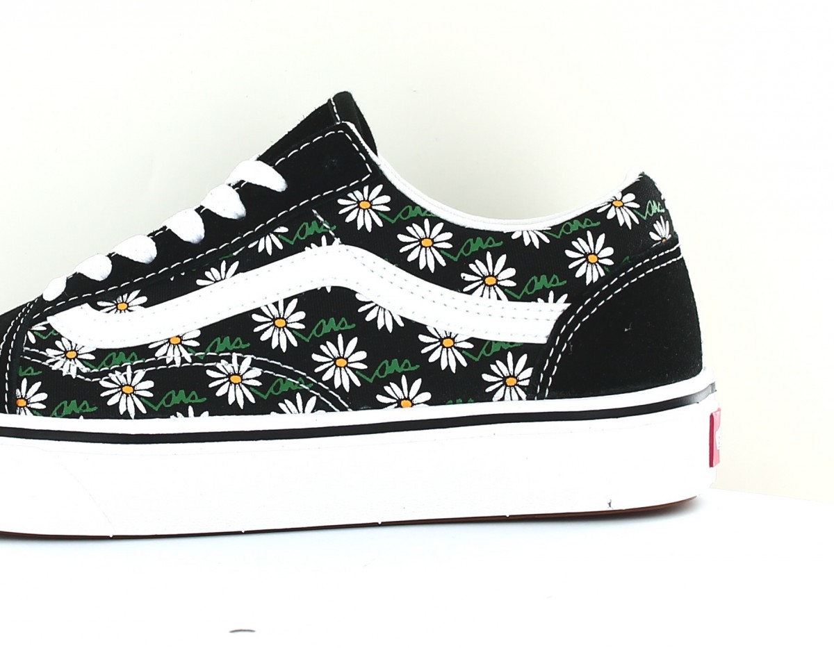 Vans Comfycush old skool noir blanc vert floral