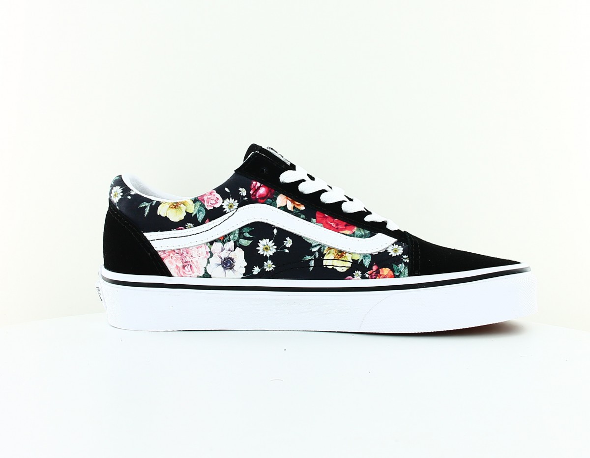 Vans Old skool garden floral noir blanc print