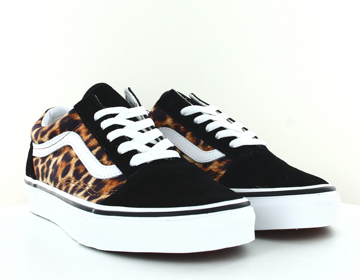 Vans Old skool leopard noir blanc print leopard