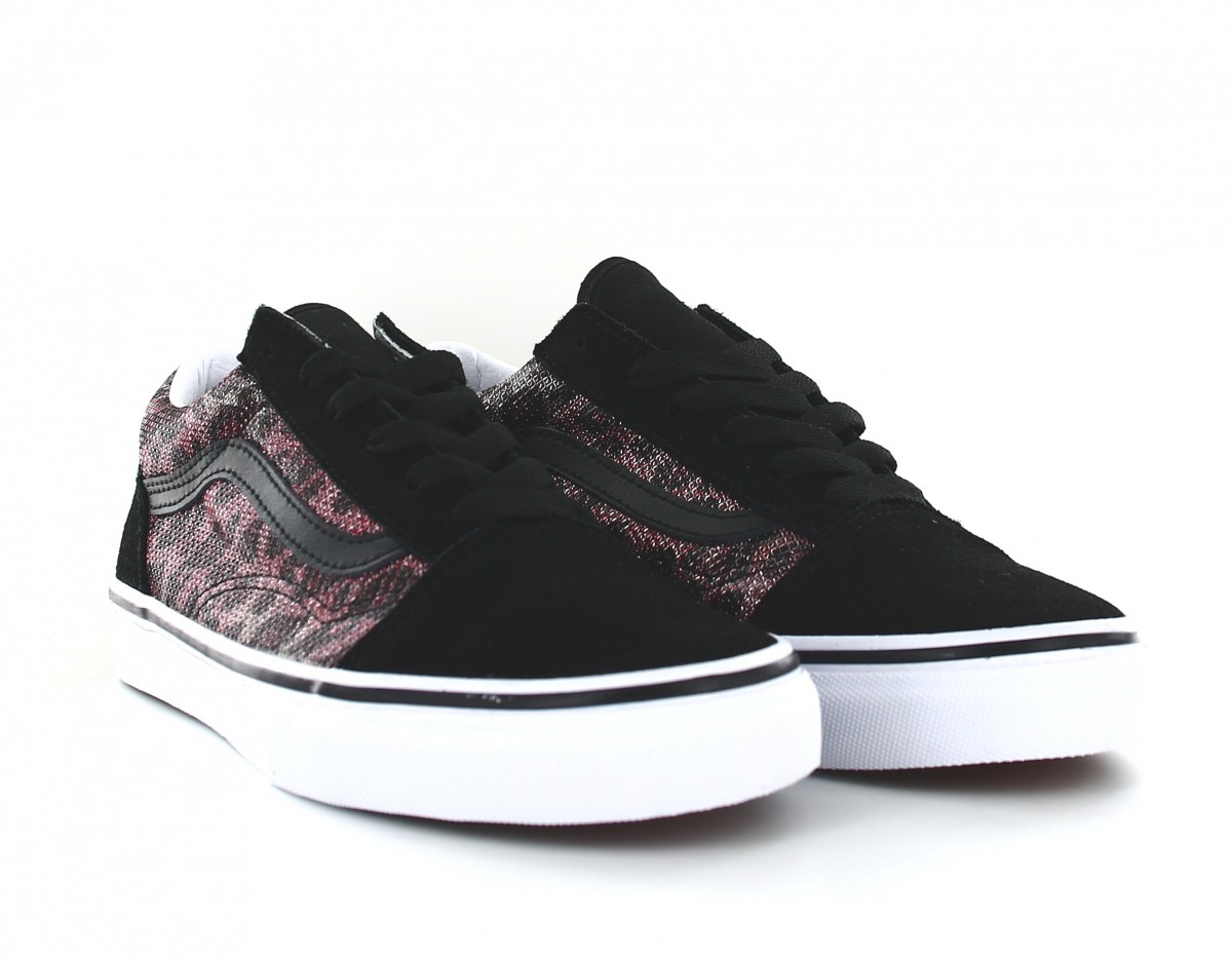 vans old skool noir leopard
