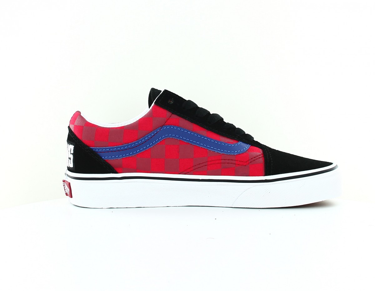 Vans Old Skool noir checkerboard multicolor