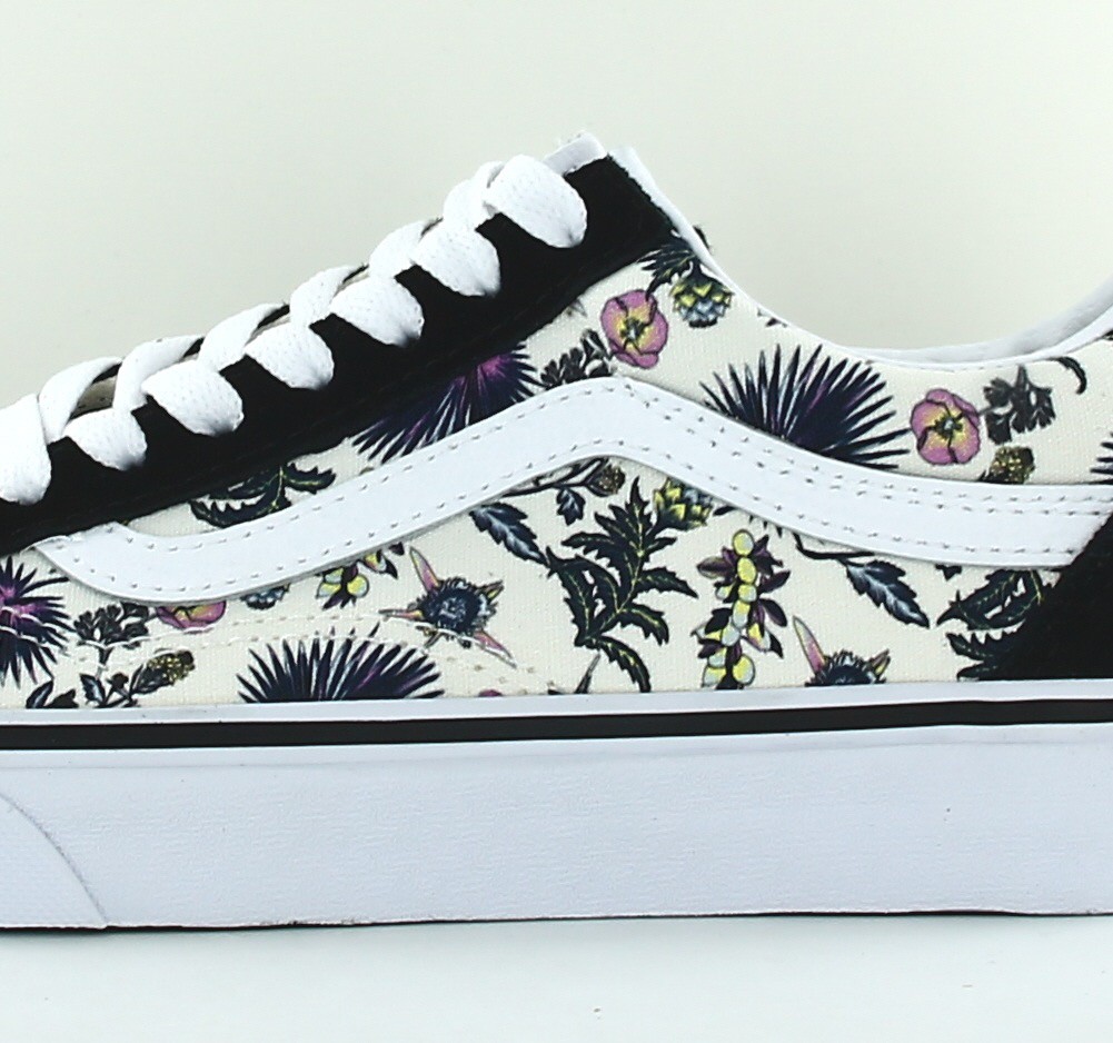 Vans Old skool paradise floral noir blanc floral