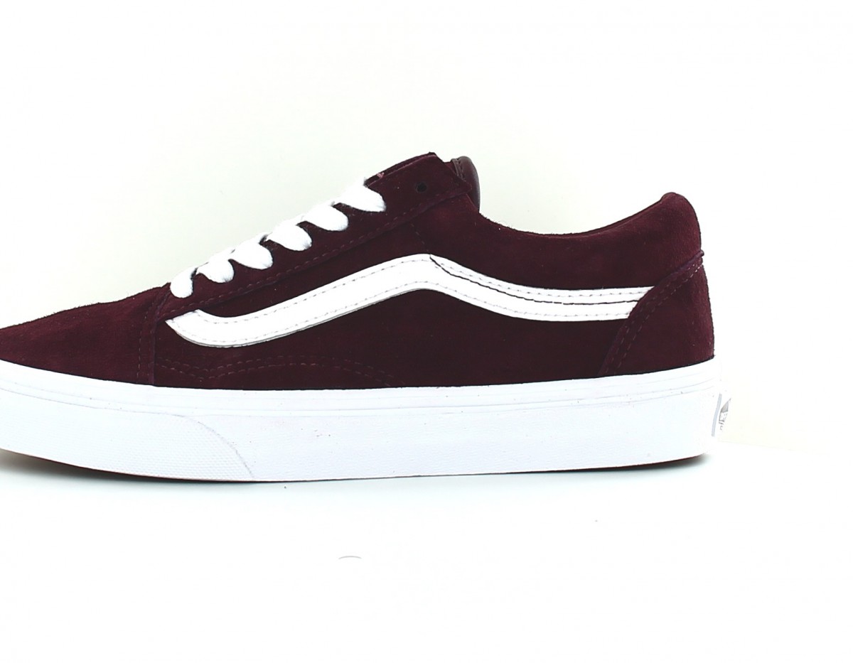 Vans Old skool pig suede bordeaux blanc