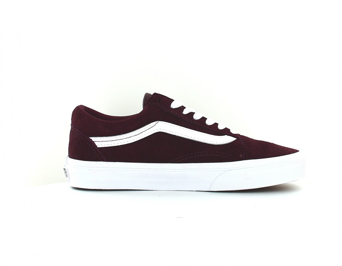 Vans Old skool pig suede bordeaux blanc