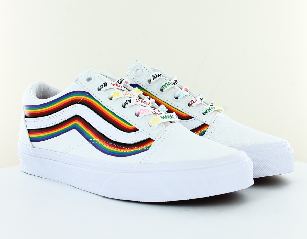 Vans Old skool pride blanc multicolor