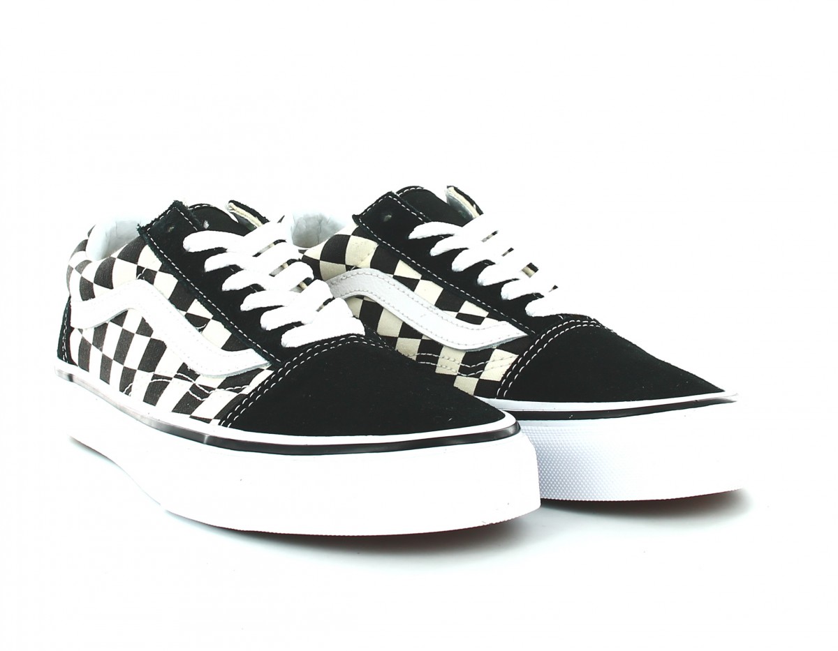 Vans Old skool primary check noir-blanc