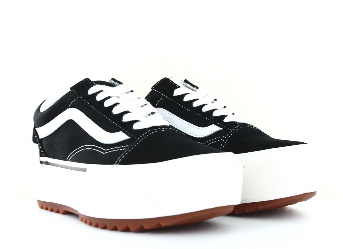 Vans Oldskool stacked noir blanc gomme