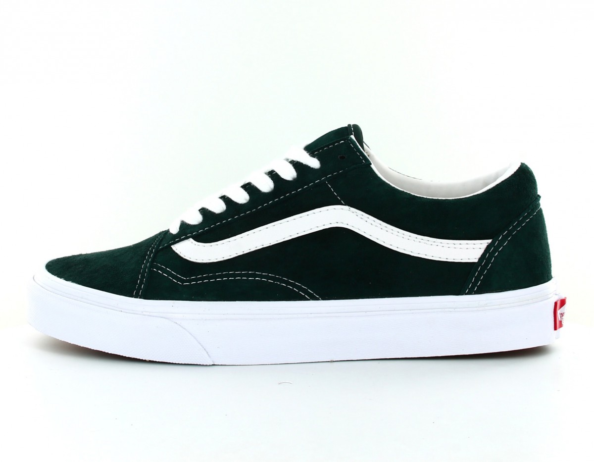 Vans Oldskool pig suede Vert blanc