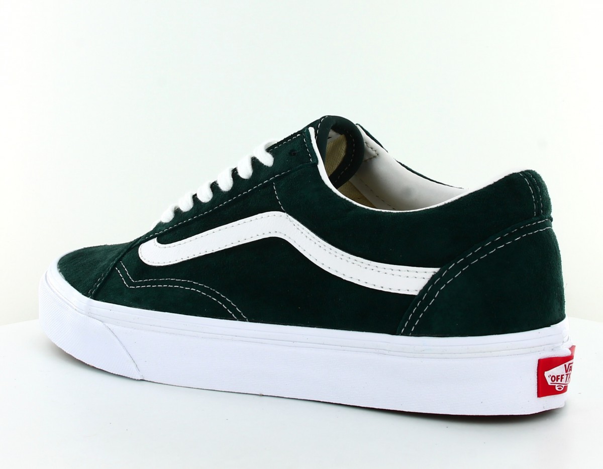 Vans Oldskool pig suede Vert blanc