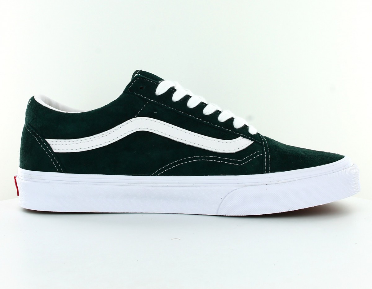 Vans Oldskool pig suede Vert blanc