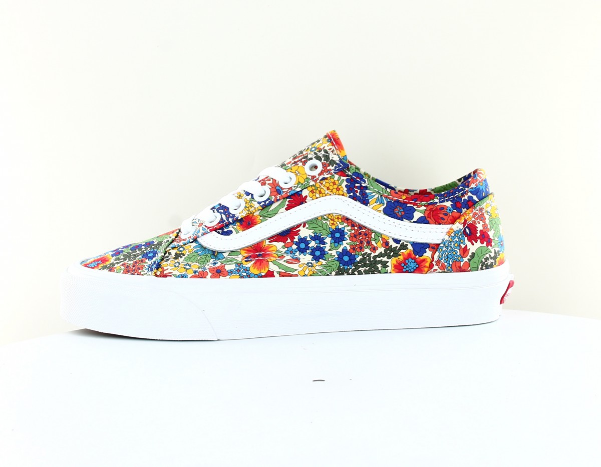 Vans Old skool tapered liberty fabrics multicolor floral blanc