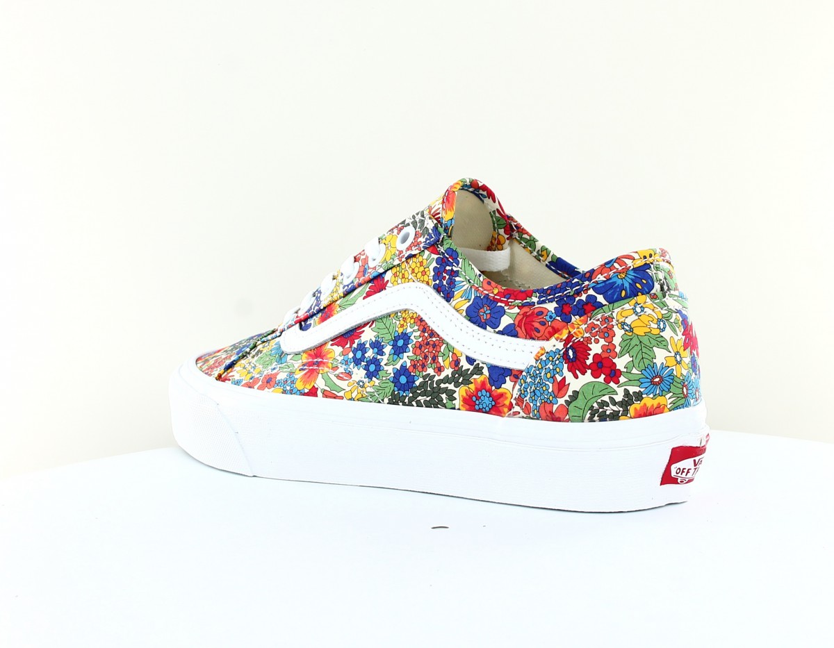 Vans Old skool tapered liberty fabrics multicolor floral blanc