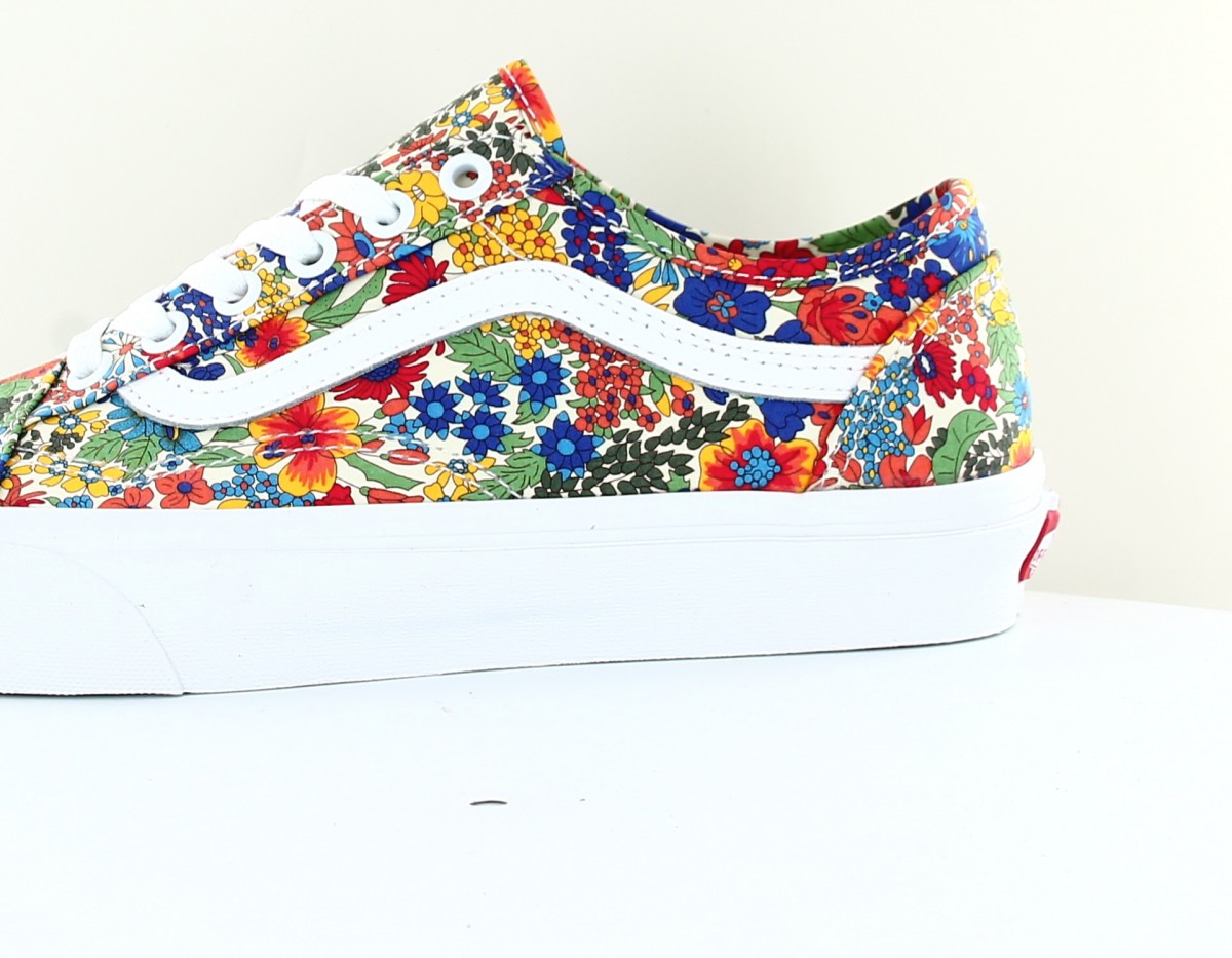 Vans Old skool tapered liberty fabrics multicolor floral blanc