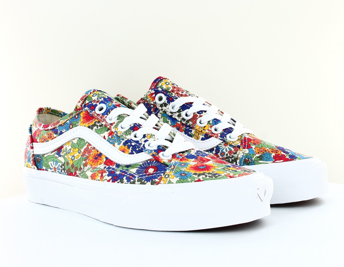 Vans Old skool tapered liberty fabrics multicolor floral blanc