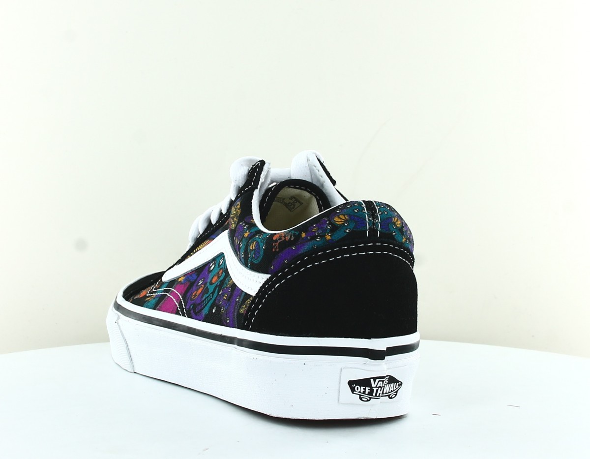 Vans Old skool trippy drip noir blanc multicolor