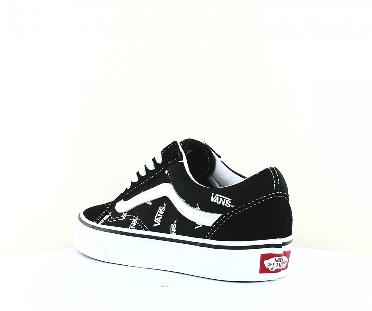 Vans Old skool logo noir blanc