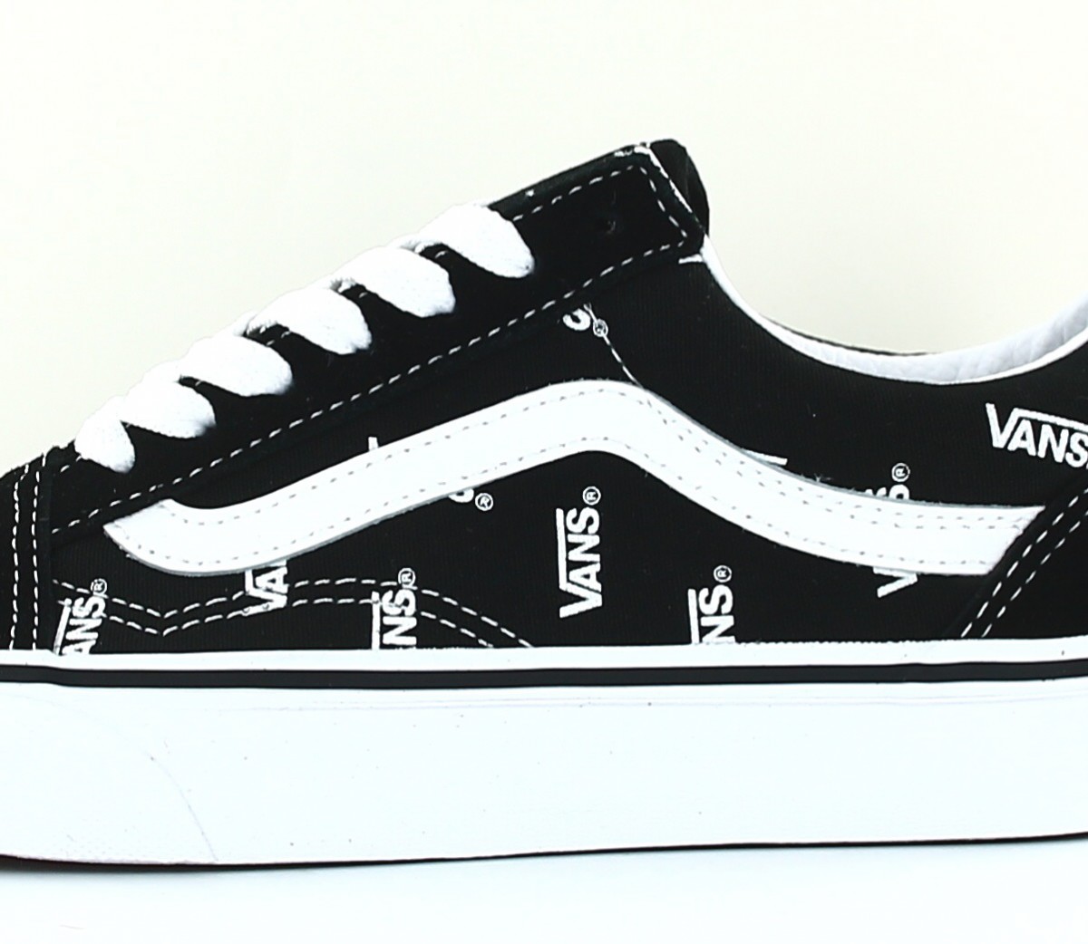 Vans Old skool logo noir blanc