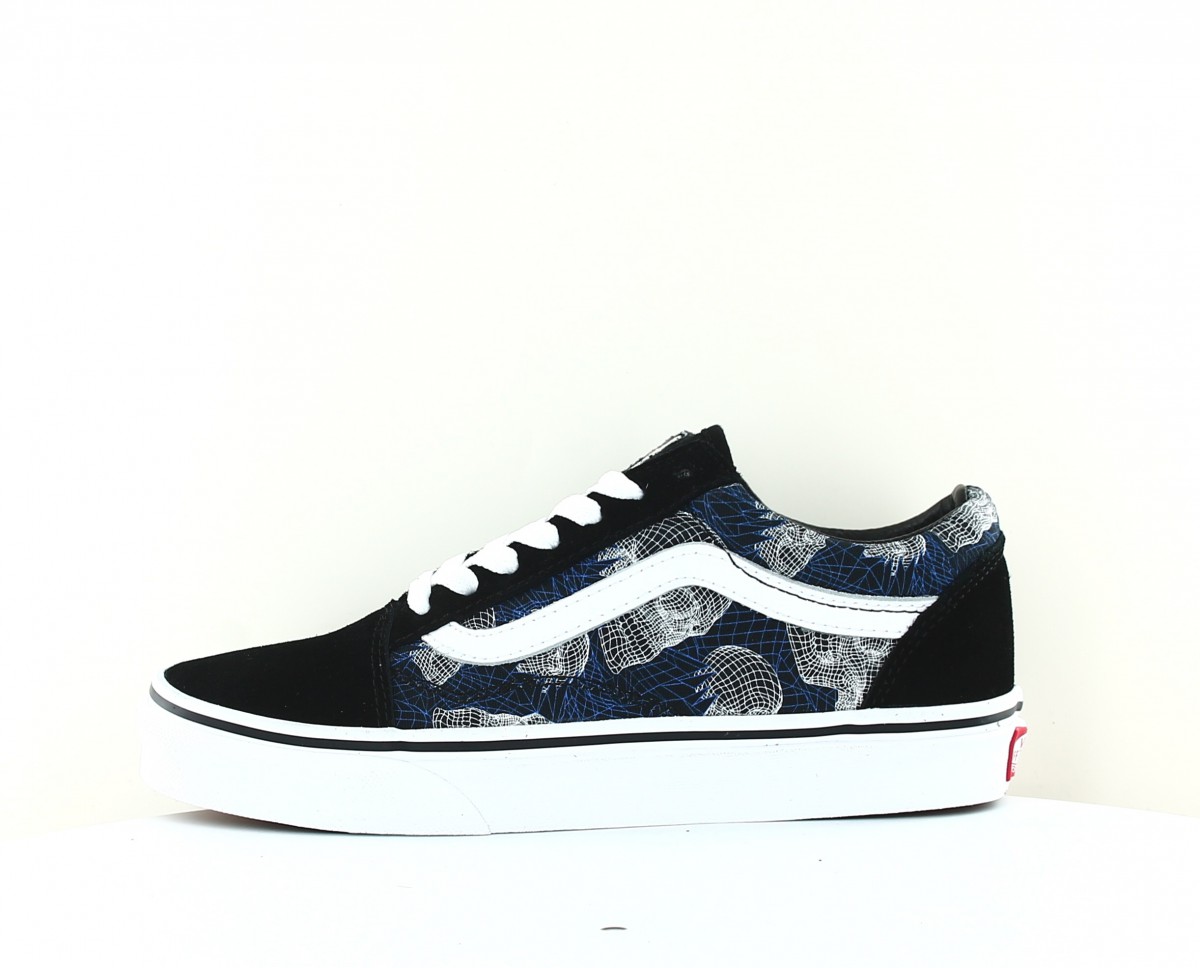 Vans Old skool skulls noir blanc bleu