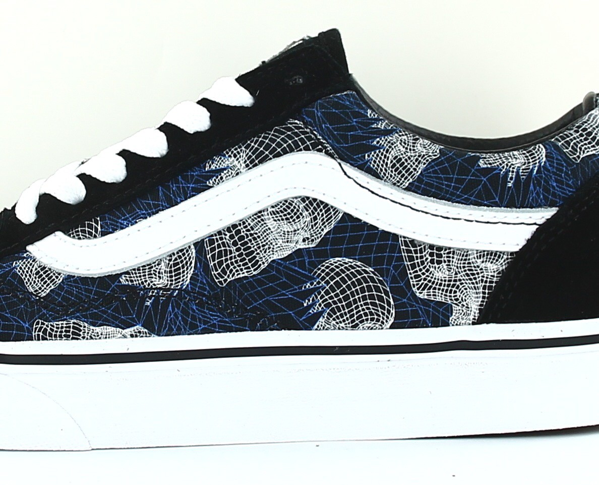 Vans Old skool skulls noir blanc bleu