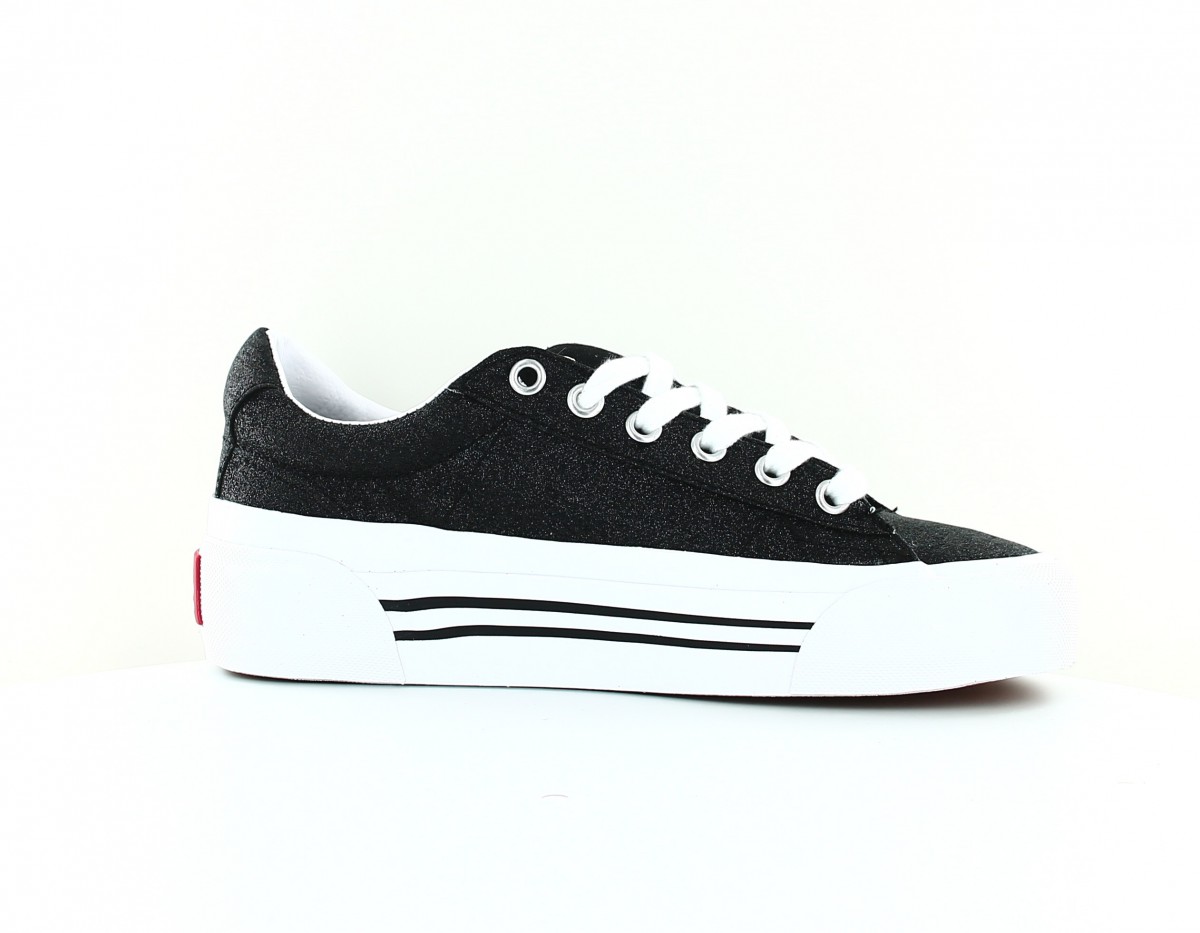 Vans Sid ni glitter noir blanc brillant