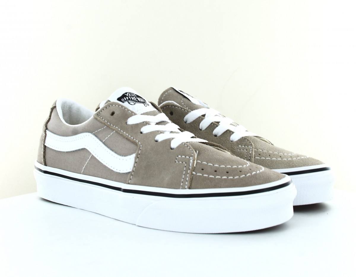 Vans Sk8 low taupe blanc