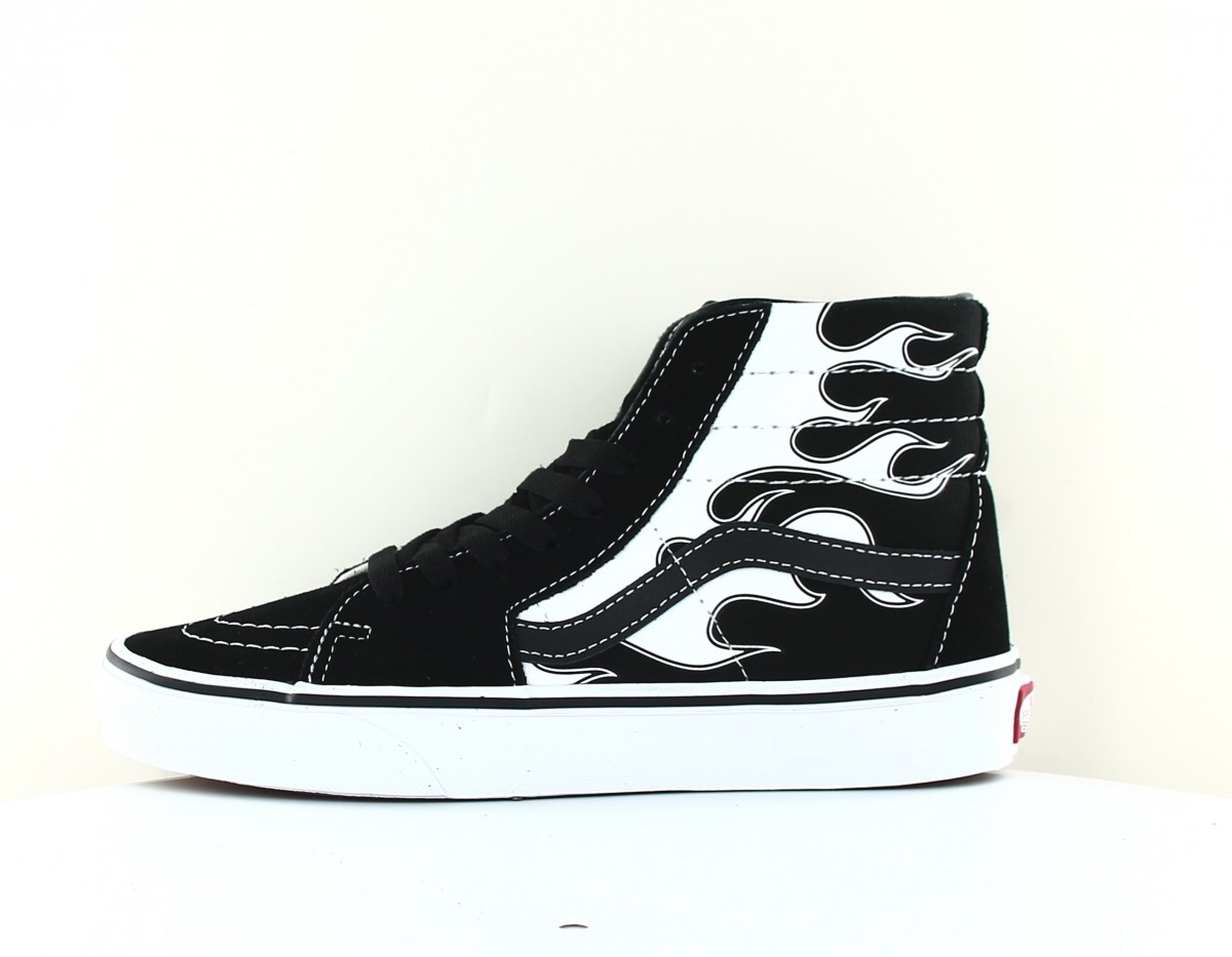 Vans Sk8-hi flame noir blanc