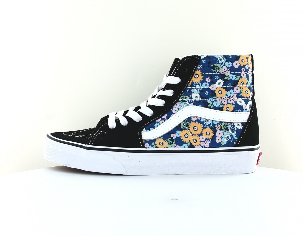 Vans Sk8-hi floral noir blanc floral