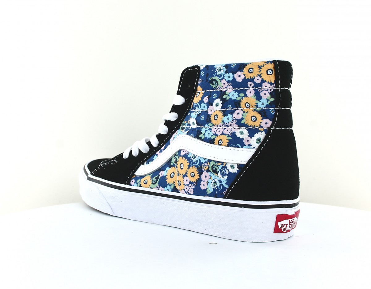 Vans Sk8-hi floral noir blanc floral