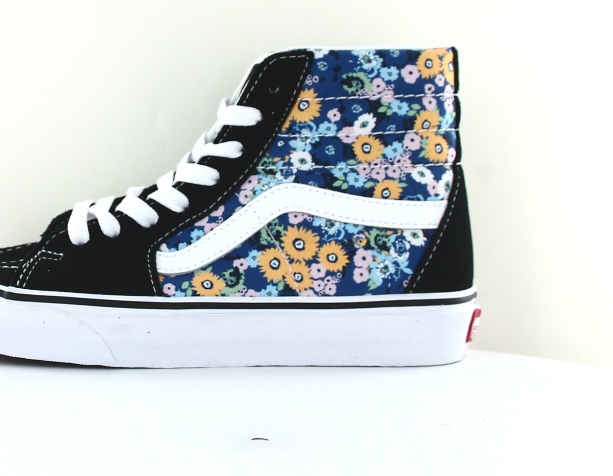 Vans Sk8-hi floral noir blanc floral