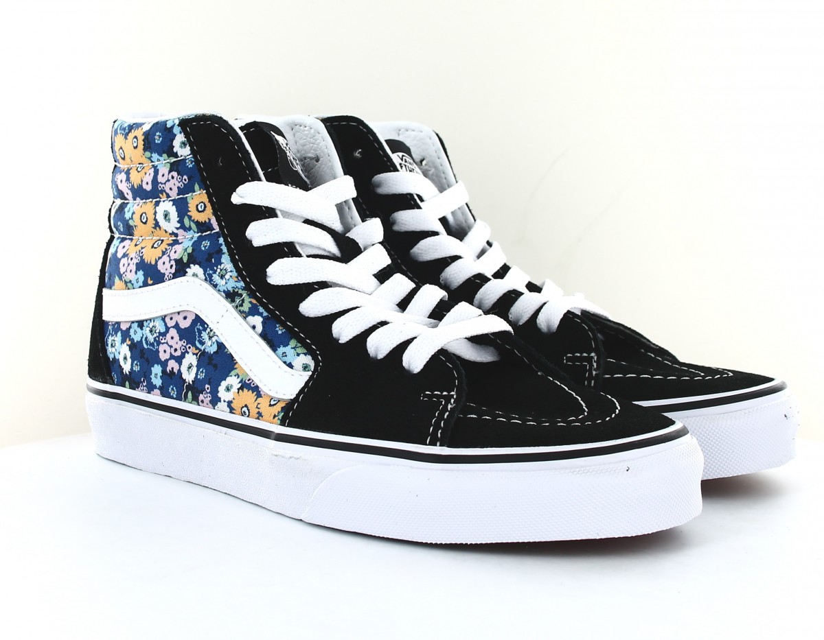 Vans Sk8-hi floral noir blanc floral