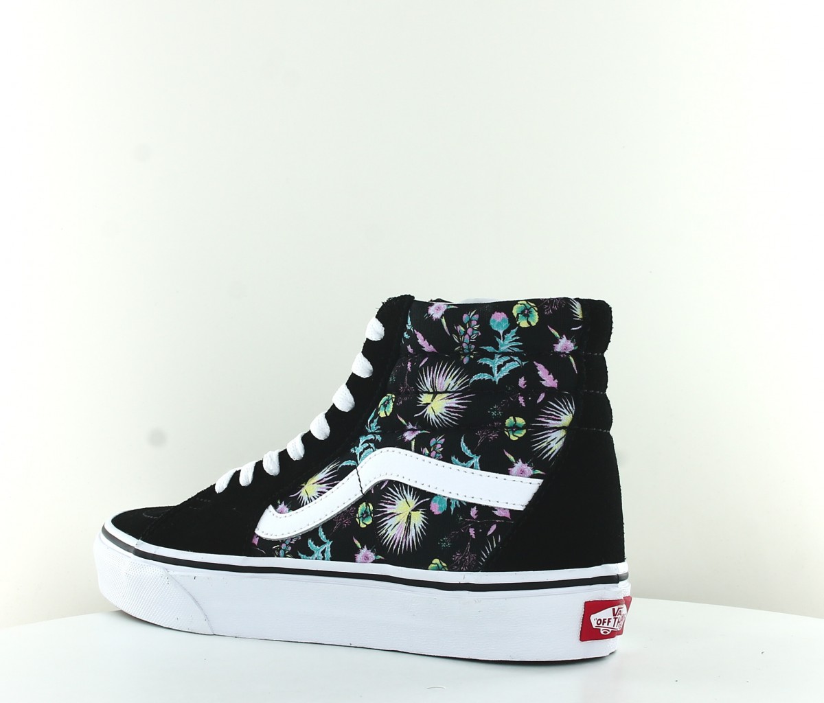 Vans Sk8hi paradise floral noir blanc floral