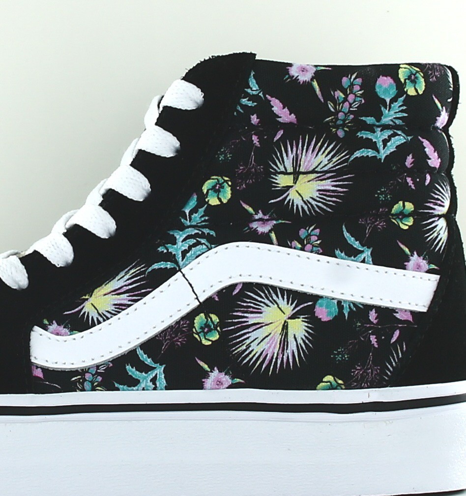 Vans Sk8hi paradise floral noir blanc floral