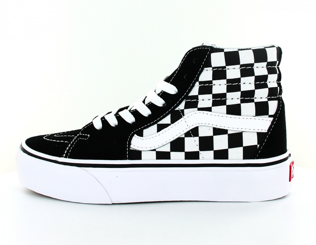 Vans Sk8-hi checkerbard platform 2.0 noir blanc