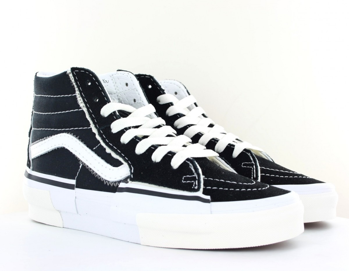 Vans Sk8 hi reconstruct noir blanc