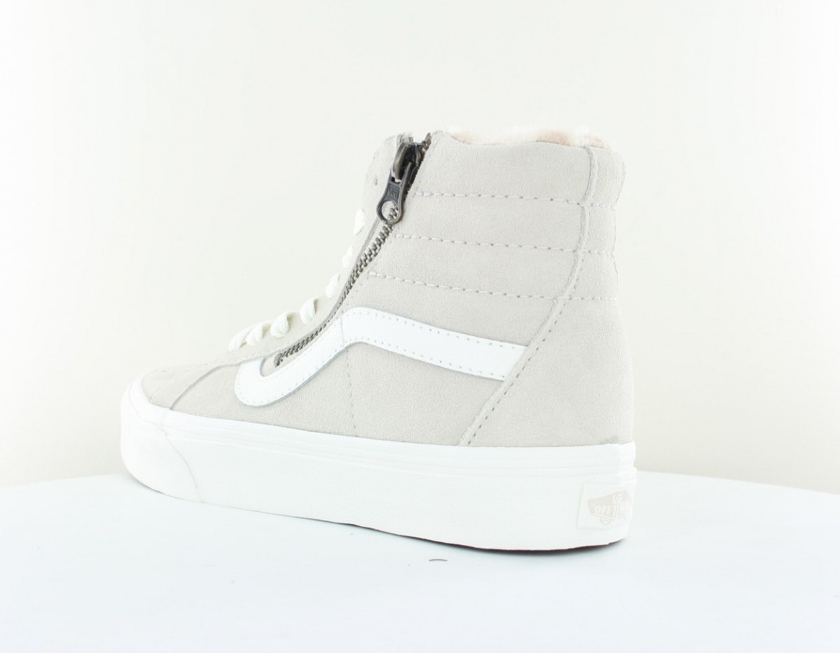 Vans Sk8 hi reissue side zip beige