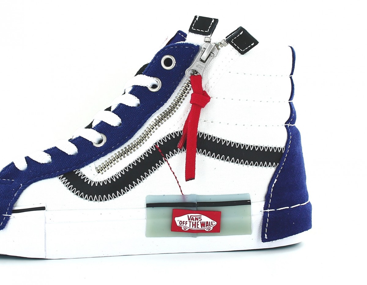 Vans SK8-hi reissue ca zip bleu blanc noir rouge