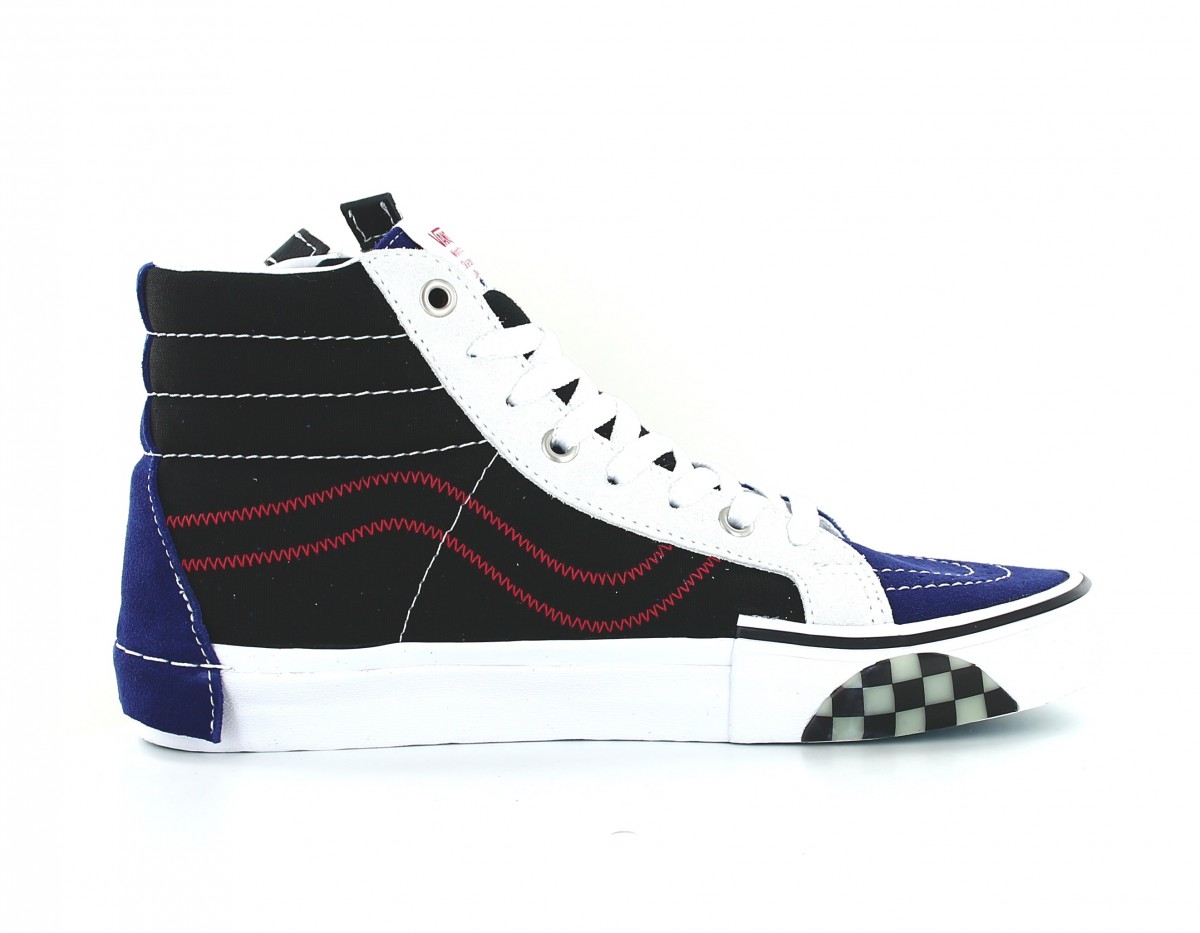 Vans SK8-hi reissue ca zip bleu blanc noir rouge