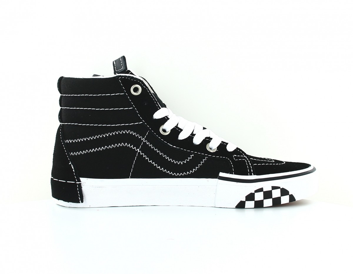 Vans SK8-hi reissue ca zip noir blanc