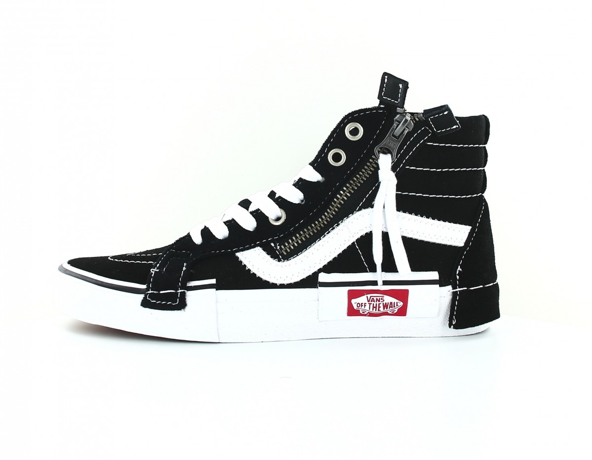 Vans SK8-hi reissue ca zip noir blanc