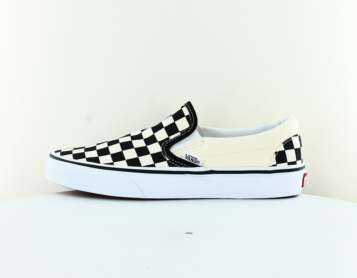 Vans Classic slip-on checkerboard blanc noir