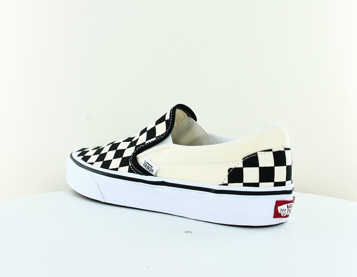 Vans Classic slip-on checkerboard blanc noir