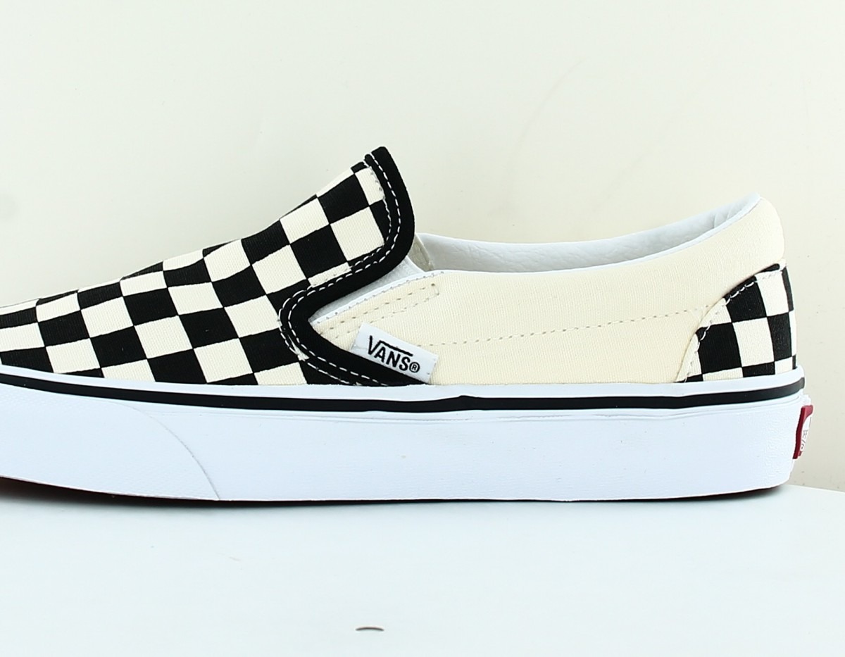 Vans Classic slip-on checkerboard blanc noir