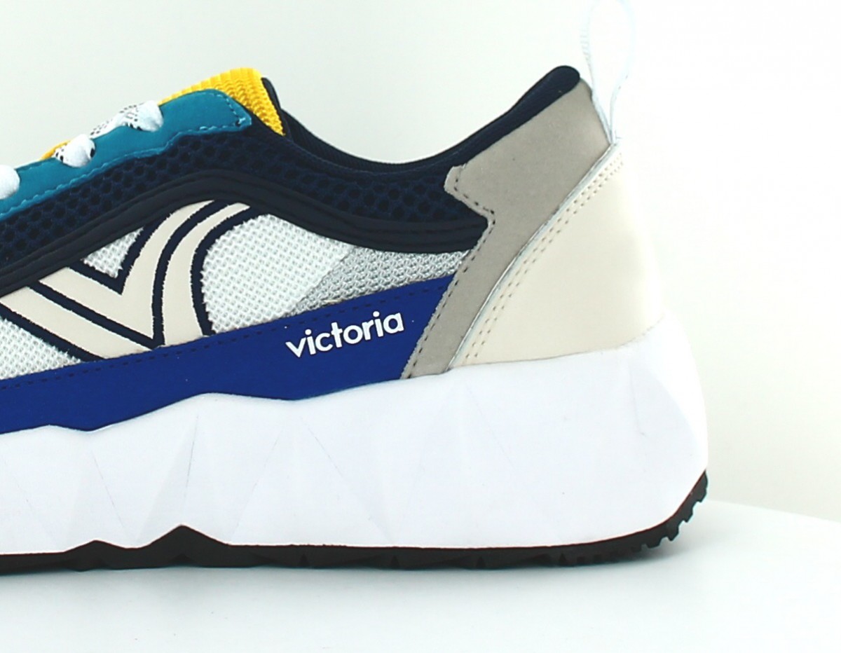 Victoria basket sneaker 1148 blanc jaune bleu