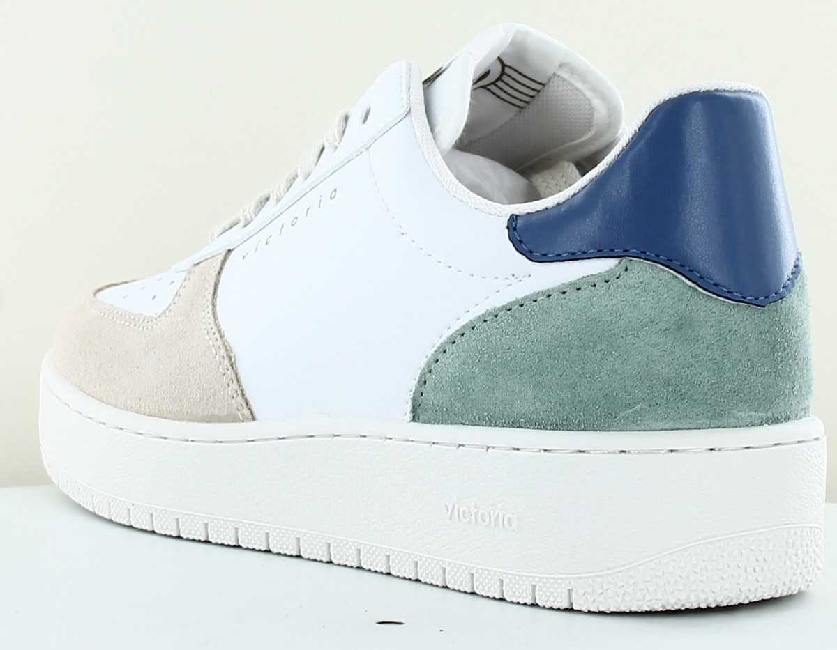 Victoria basket victoria v3 blanc beige vert bleu