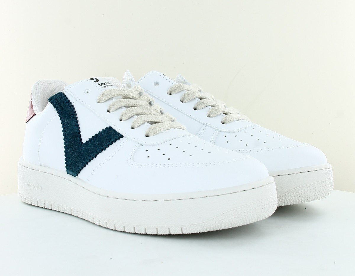 Victoria basket victoria v 2 blanc vert marron